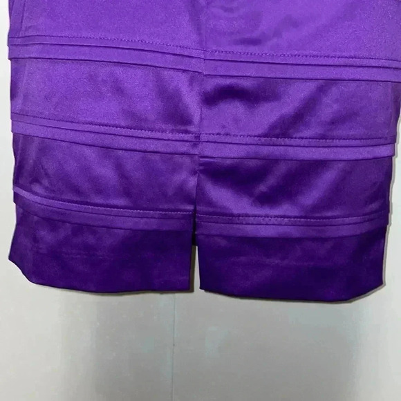American Living Purple Satin Dress- 8 - Picture 8 of 9